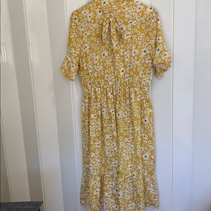 Yellow flowery dress